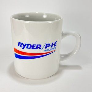 Vtg Ryder Coffee Mug Pacific Intermountain Express PIE Trucking Memorabilia